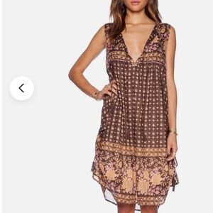 RARE Spell & the Gypsy | COTTON lurex Desert Rose Ruched Midi Dress in Raven XS